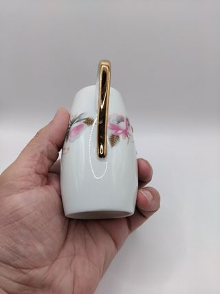 🇪🇦 Lechera porcelana vintage dorada