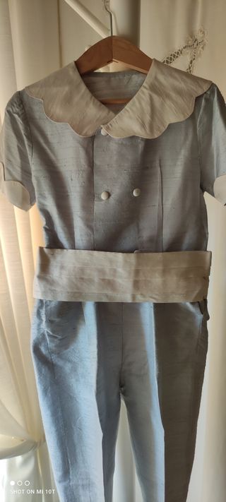 Traje Arras niño - Azul y beige