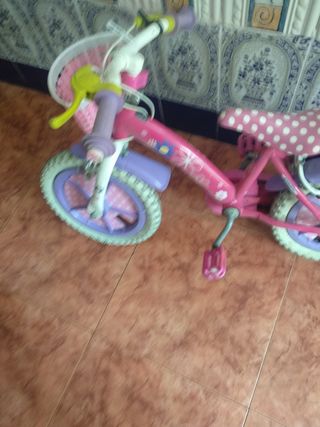 Bicicleta niña 16" rosa
