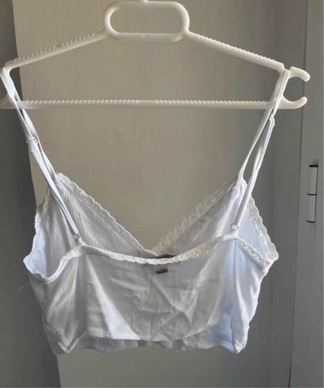 Top blanco tirantes - crop