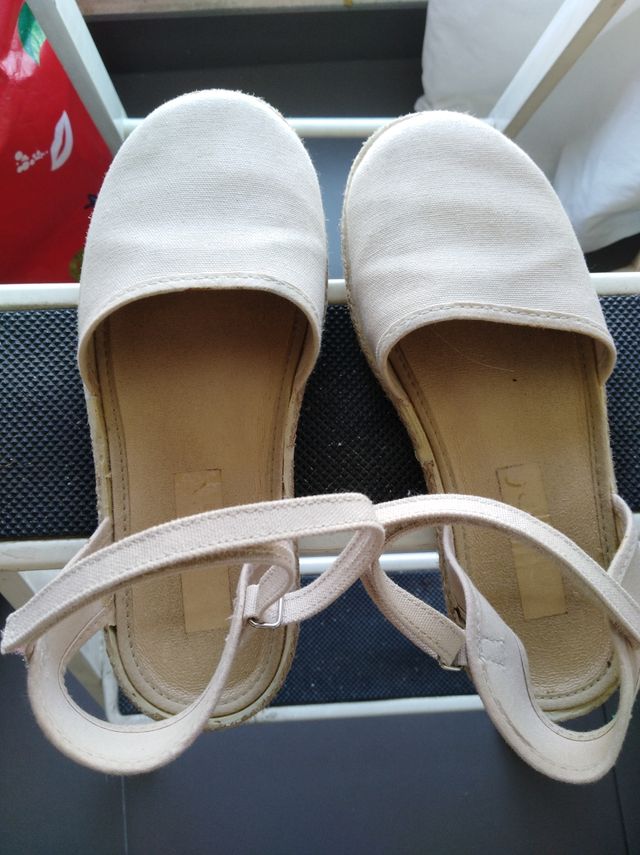 Alpargatas niña talla 31 - beige