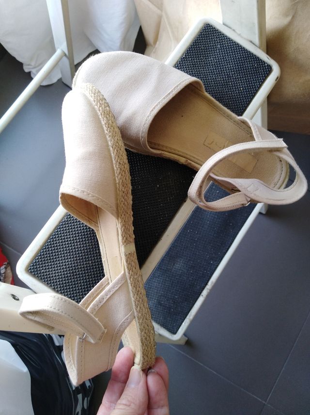 Alpargatas niña talla 31 - beige