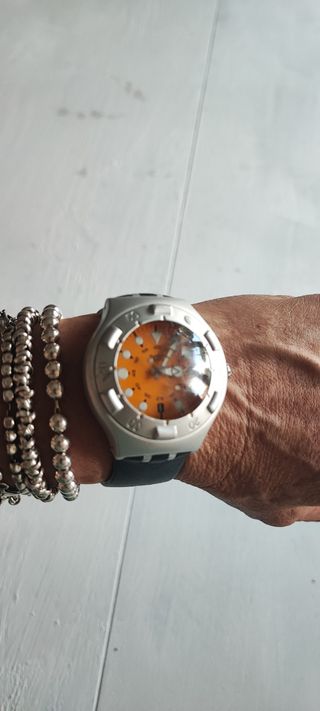 Swatch Skuba 200 vintage arancione