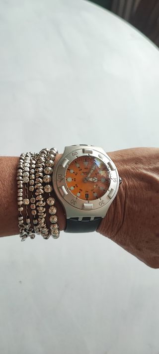 Swatch Skuba 200 vintage arancione