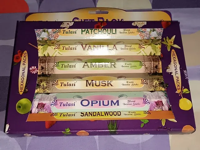Incenso Tulasi: 2 confezioni di incenso