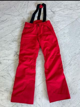 Pantalones esquí mujer rojos