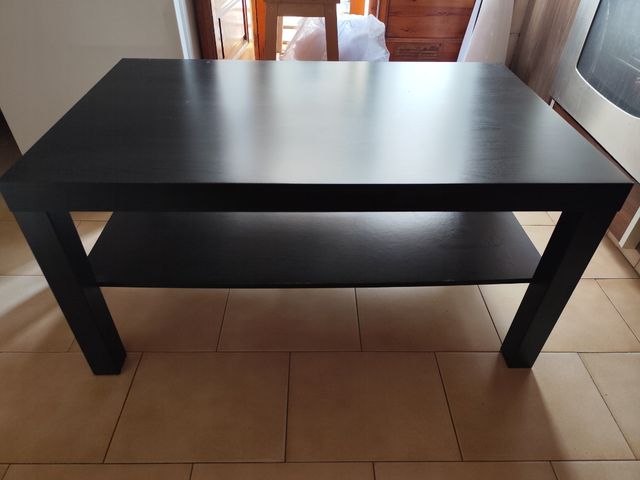 Mesa centro negra - madera