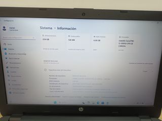 Portátil HP 250 G5 i3-5005U Negro