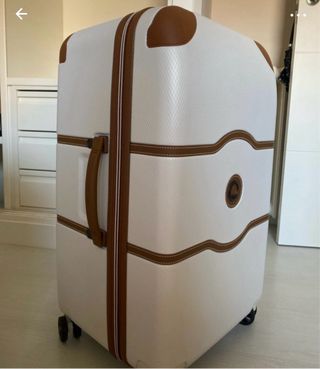 Maleta Delsey Paris grande blanca. Sin estrenar