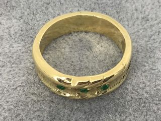 anillo oro 18k con piedra