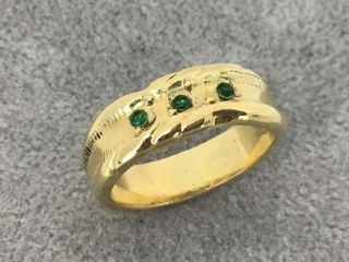 anillo oro 18k con piedra