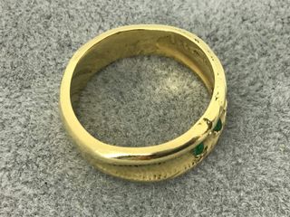 anillo oro 18k con piedra