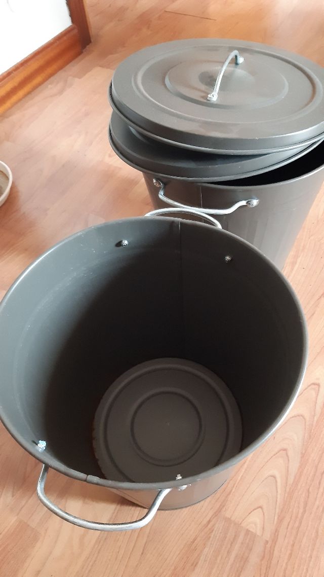 Cubos metálicos grises - 2uds