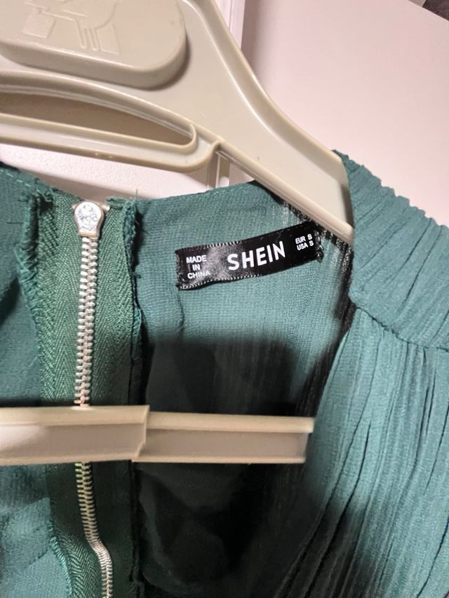 Vestido SHEIN verde oliva boda