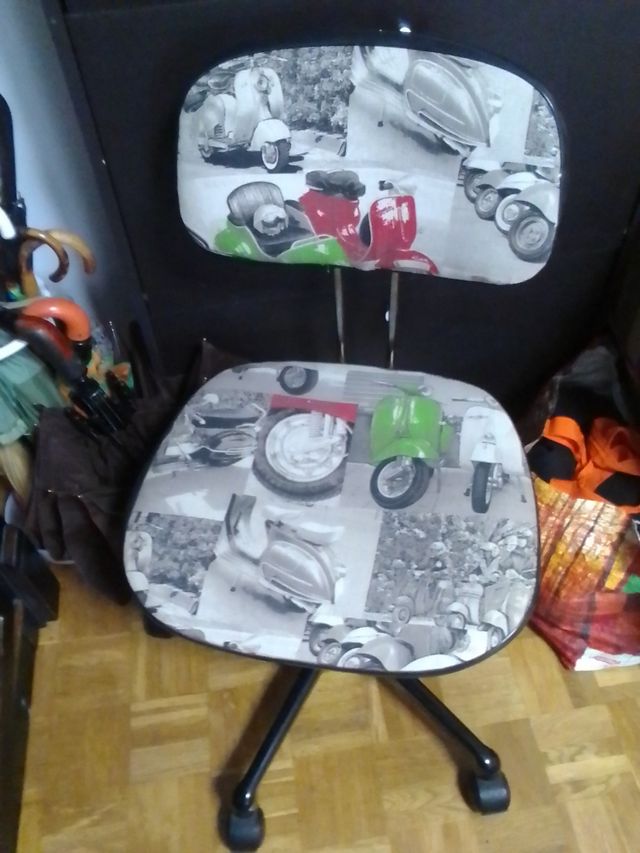 Silla oficina vintage multicolor