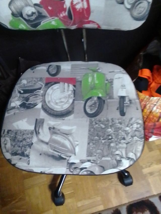 Silla oficina vintage multicolor