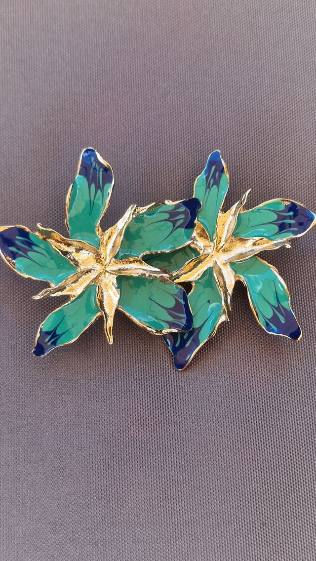 Orecchini Zara - Farfalle Verde Oro