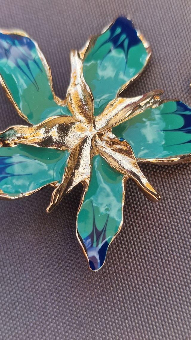 Orecchini Zara - Farfalle Verde Oro