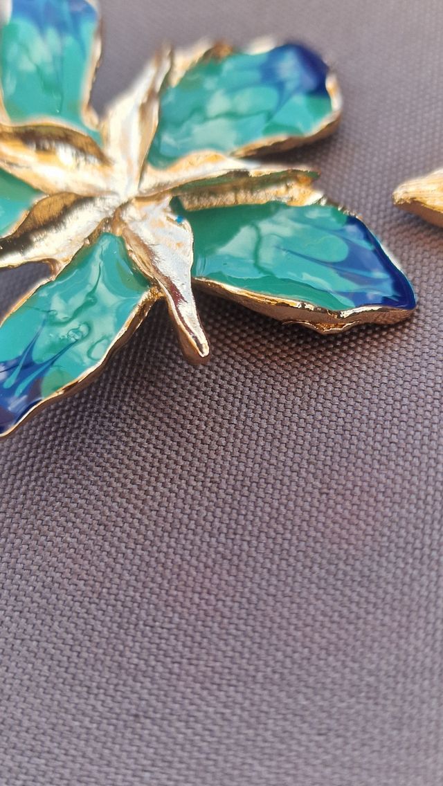 Orecchini Zara - Farfalle Verde Oro