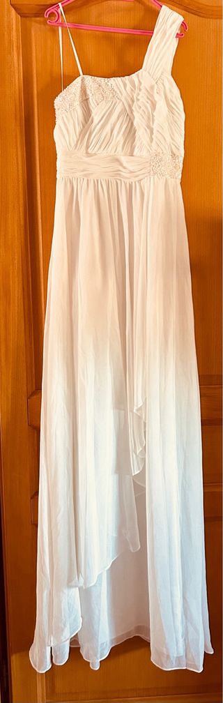 Vestido Blanco Boda- Talla S
