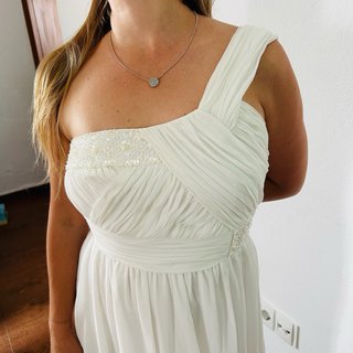 Vestido Blanco Boda- Talla S