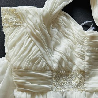 Vestido Blanco Boda- Talla S