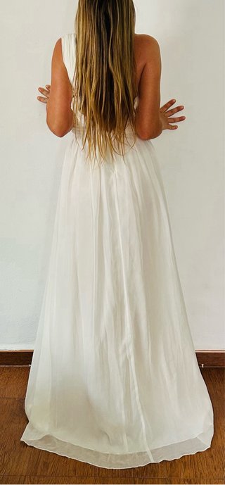 Vestido Blanco Boda- Talla S