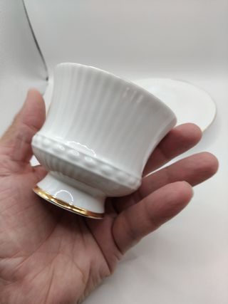 🇬🇧 Taza té porcelana inglesa dorada