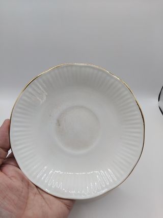 🇬🇧 Taza té porcelana inglesa dorada