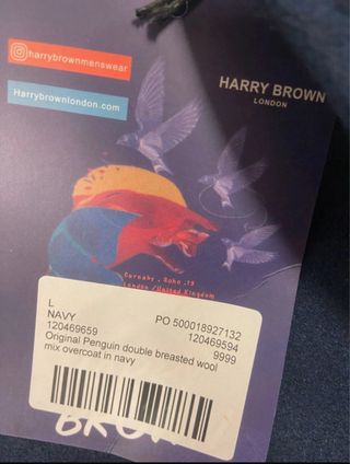 Gabardina Harry Brown London - Talla L