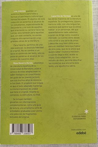 EL LAZARILLO DE TORMES (CLÁSICOS PARA ESTUDIANTES)
