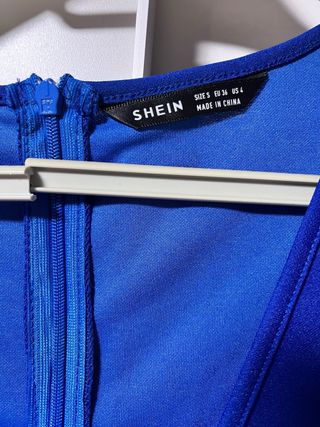 Vestido SHEIN azul electrico boda