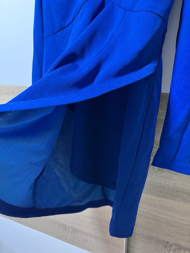 Vestido SHEIN azul electrico boda