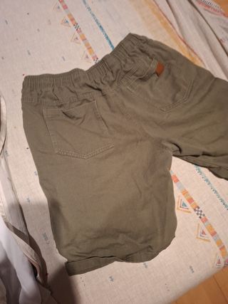 Bermudas caballero Shein verde militar
