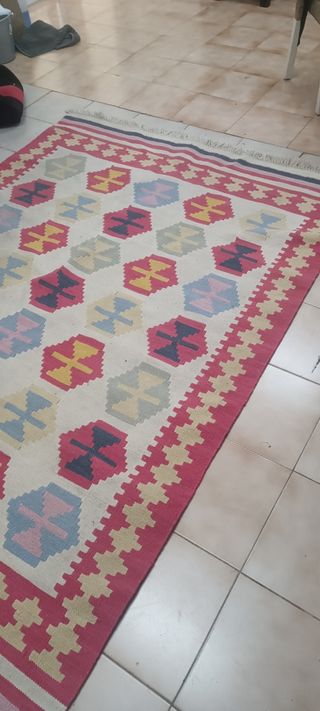 Alfombra estilo étnico - Lana multicolor