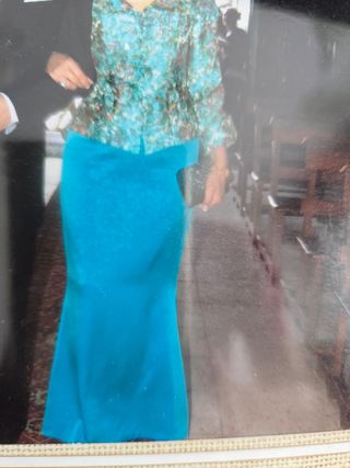 Traje fiesta multicolor