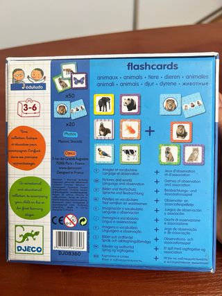 Flashcards animales Djeco (3-6)