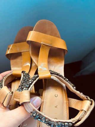 Tacones marrones fiesta