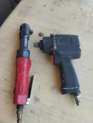 Caraca y pistola de aire 