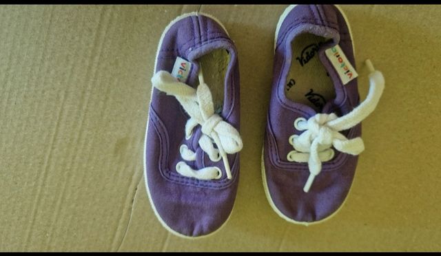 Zapatillas Victoria niño, morado, número 21
