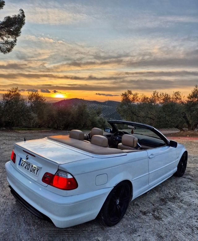 Portón con alerón BMW Cabrio E46 blanco