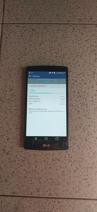 Movil pantalla rajada...LG G4...3gb Ram y 32gb