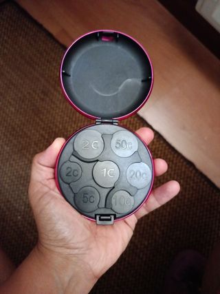 Monedero latón rosa nuevo