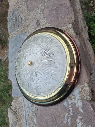 Plafón techo vintage dorado.39 cm diámetro.