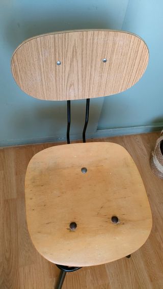 Silla vintage industrial giratoria