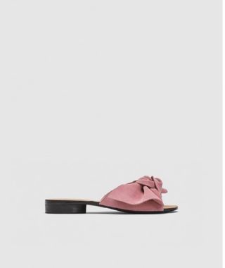 Pala lazo serraje rosa de Zara