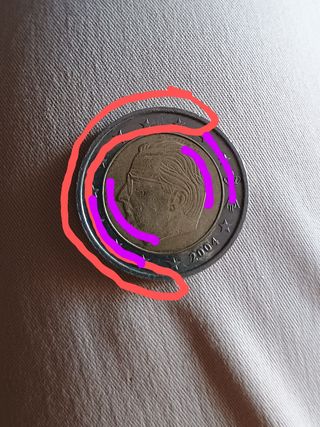 Moneda 2€ Bélgica 2004