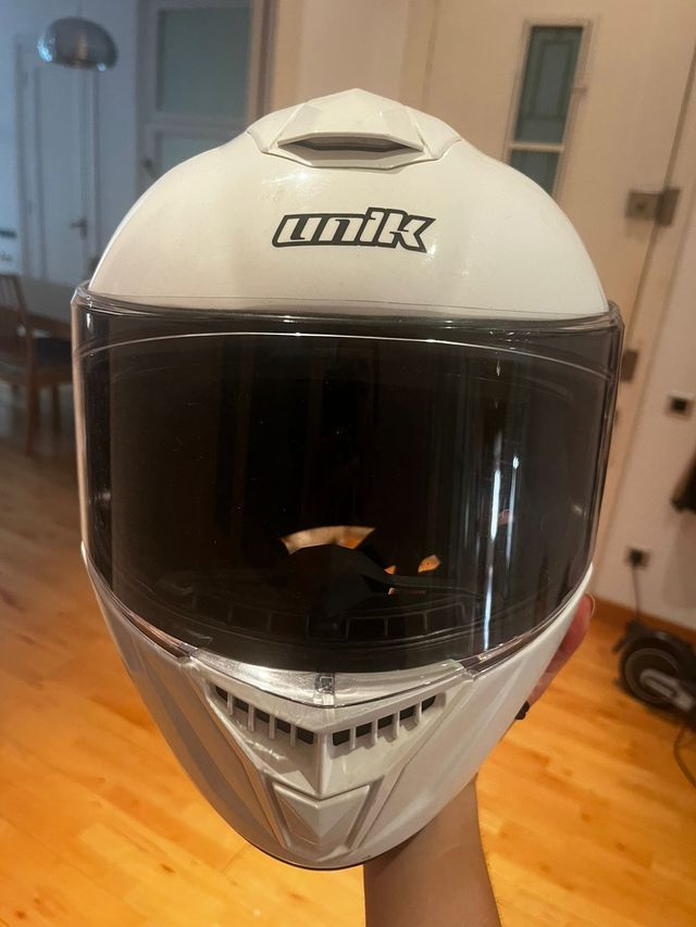 Casco moto UNIK blanco ECE 22.05