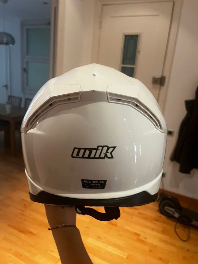 Casco moto UNIK blanco ECE 22.05