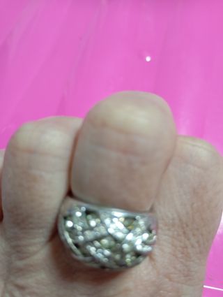 Anillo plata mujer brillante